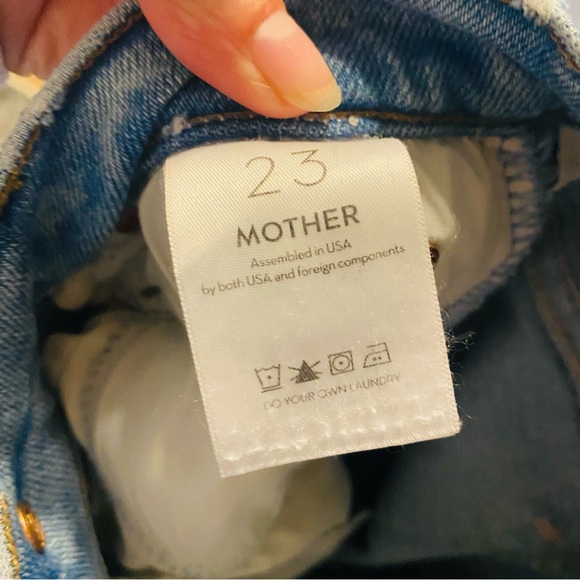 MOTHER Denim The Stunner Ankle Fray in California Cruiser High Rise Skinny 23 - Picture 12 of 12